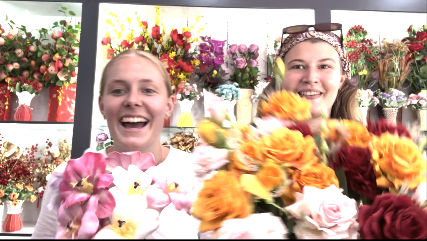 Crepe papirsblomster