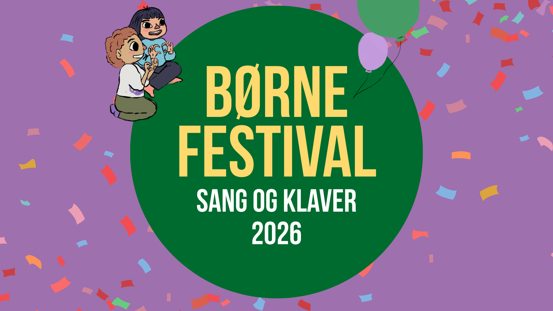 Børnefestivalsangen - med sang og klaver